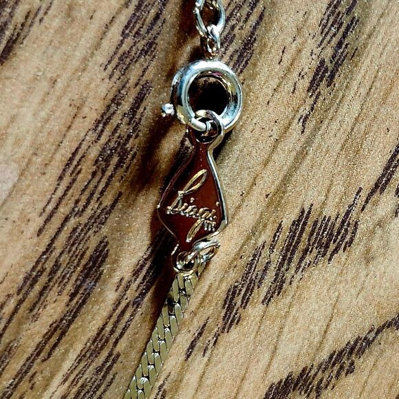 BIAGI Gold And Sea Glass Scallop Shell Necklace FEMININE! - Picture 4 of 9